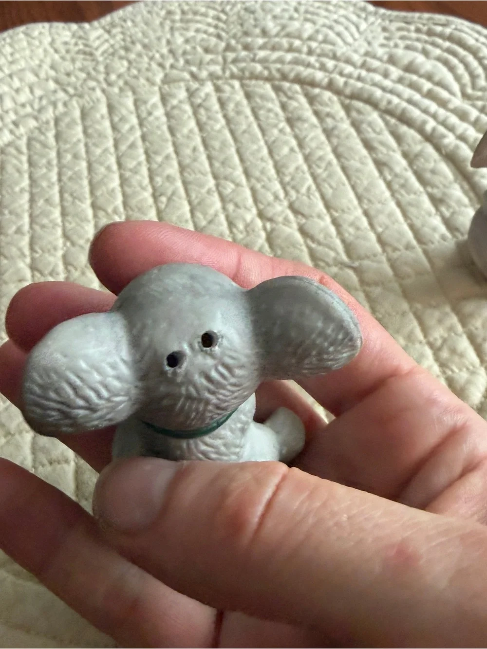 Vintage Ceramic Christmas Mouse salt and pepper shakers